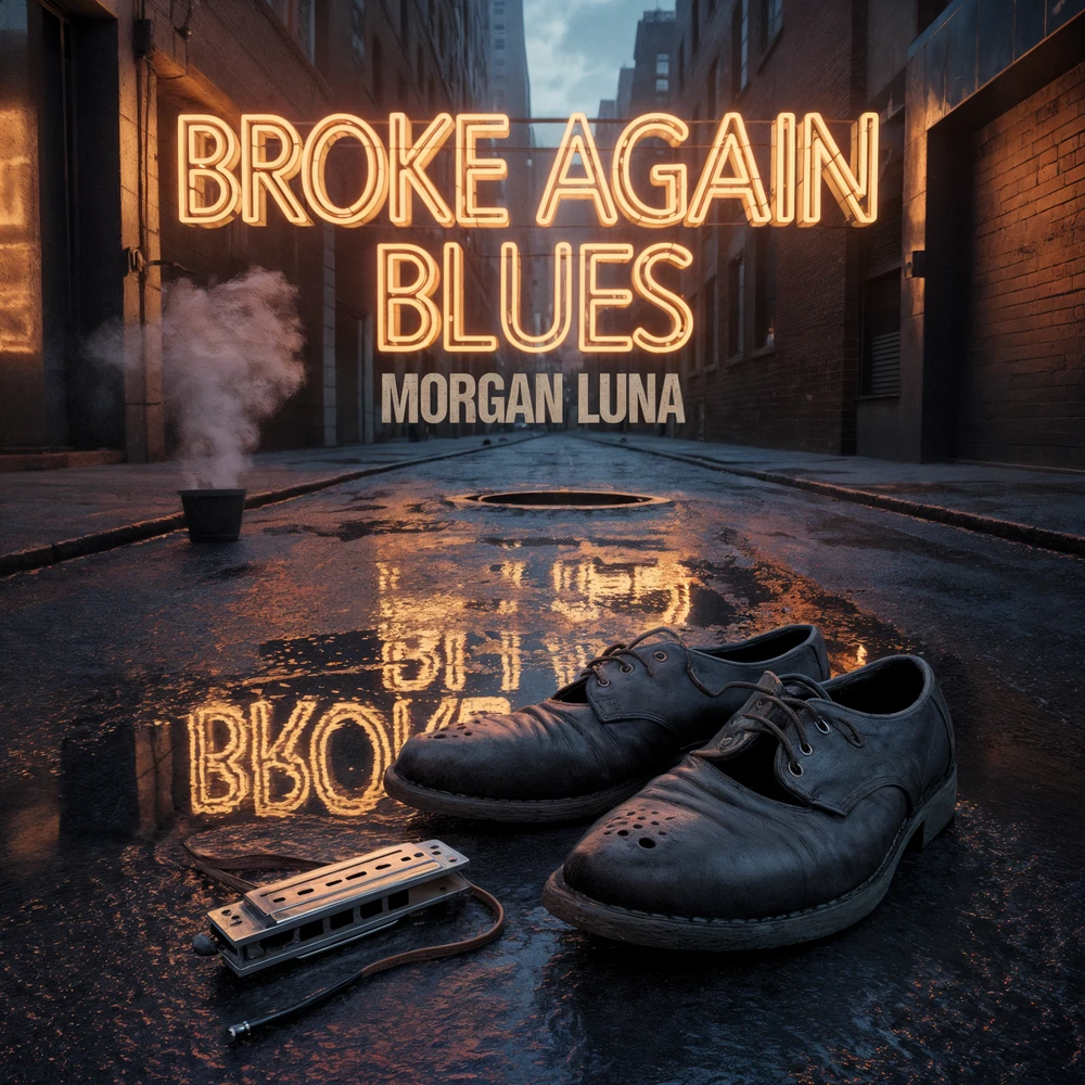 Broke Again Blues by Morgan Luna album cover