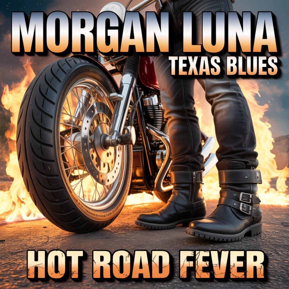 Hot Road Fever by Morgan Luna album cover