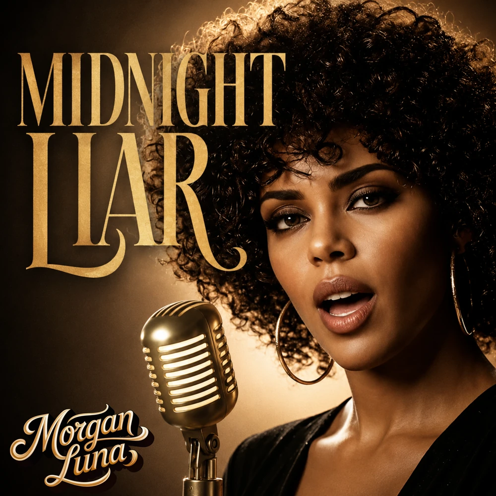 Midnight Liar by Morgan Luna album cover