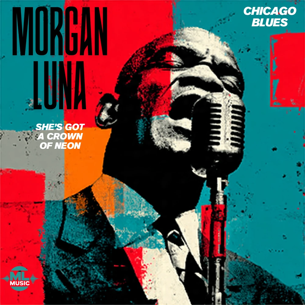 She’s Got a Crown of Neon by Morgan Luna album cover