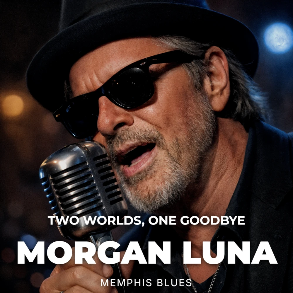 Two Worlds, One Goodbye by Morgan Luna album cover
