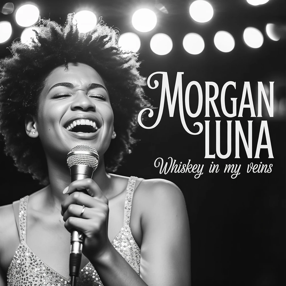 Whiskey in My Veins by Morgan Luna album cover